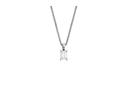 White Gold Plated | CZ Studded Pendants